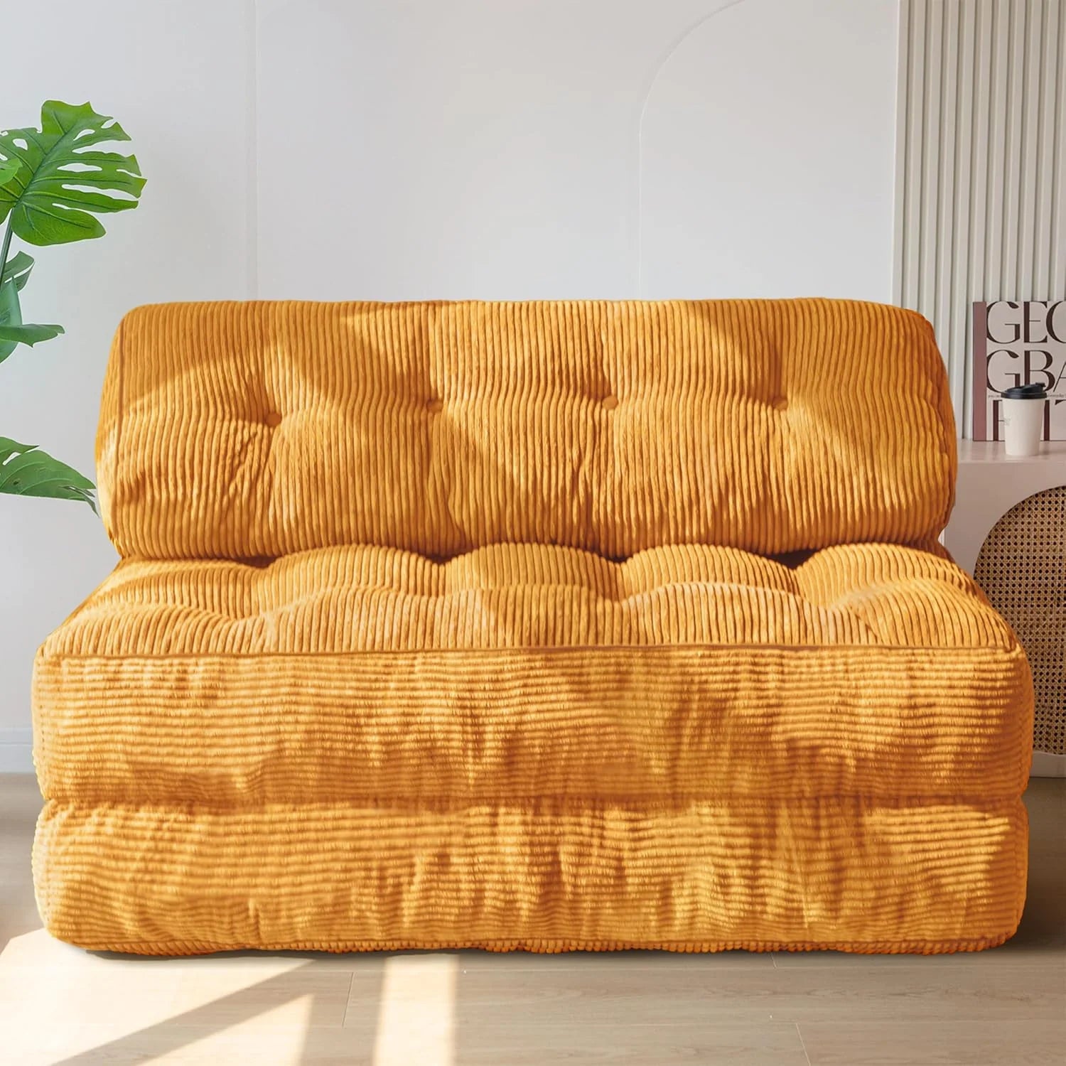 MAXYOYO Folding Sofa Bed Convertible Sleeper Chair with Pillow Foldable Mattress