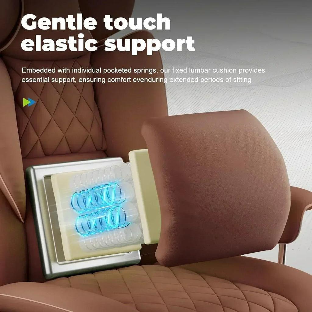 Large high back office chair high back leather gaming chair with footrest