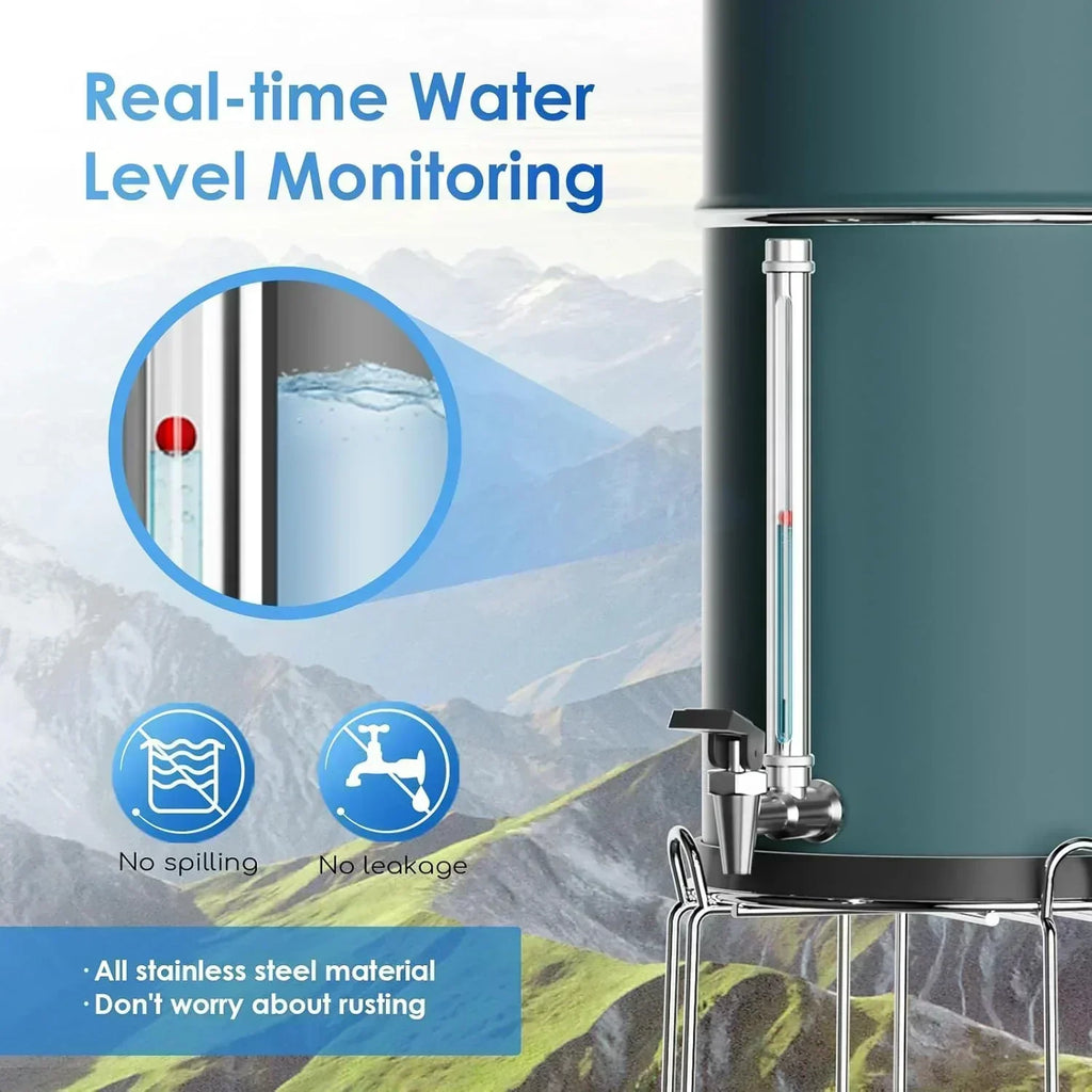 Purewell three-stage 0.01��m ultrafiltration gravity water filtration system 304