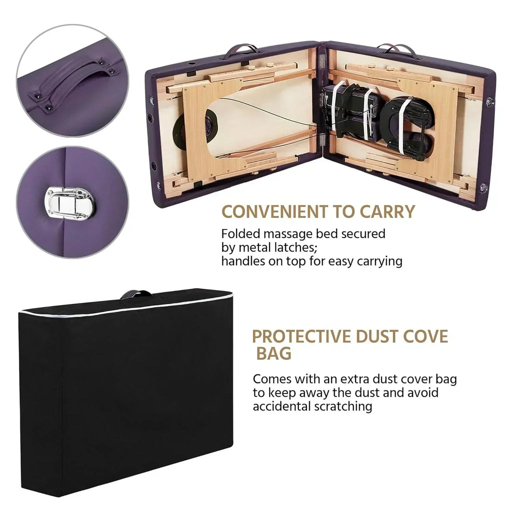 Yaheetech Massage Table Portable Lash Beds Spa Bed Massage Couch Foldable Spa Tables