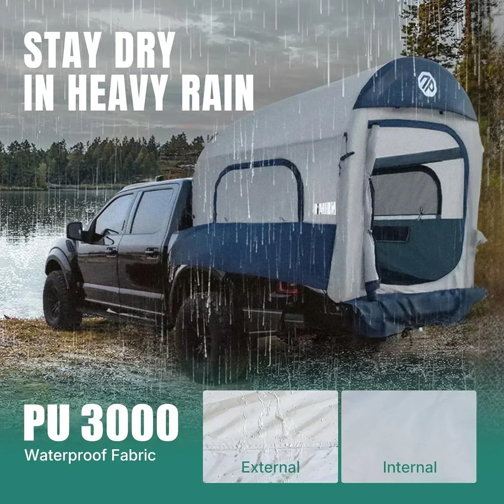 Truck Bed Tent 5.5ft-8ft Suitable for 2+1 People Family Inflatable Pickup Truck Tent
